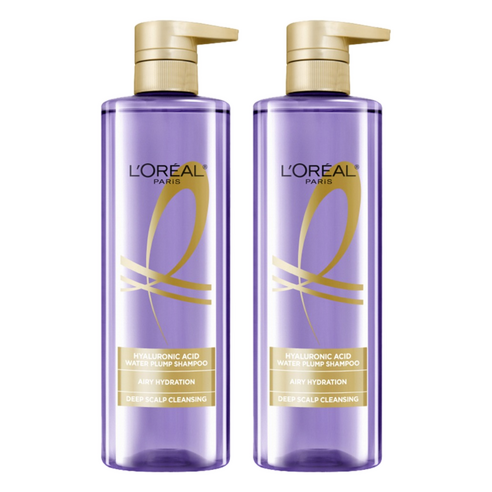 로레알파리 히알루로닉 에시드 워터 플럼프 기능성샴푸 플로럴향, 660ml, 2개