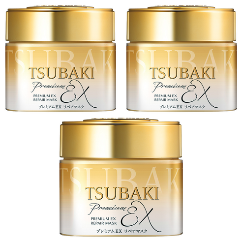 츠바키 프리미엄 EX 리페어 헤어마스크, 180g, 3개
