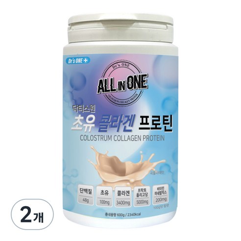 닥터스원 초유 콜라겐 프로틴 쉐이크 ALL IN ONE, 2개, 600g