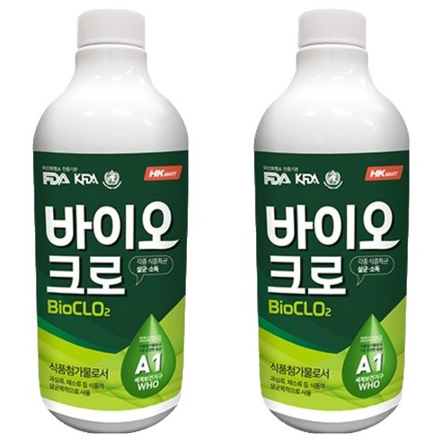 HK 바이오크로 이산화염소 원액, 1L, 2개