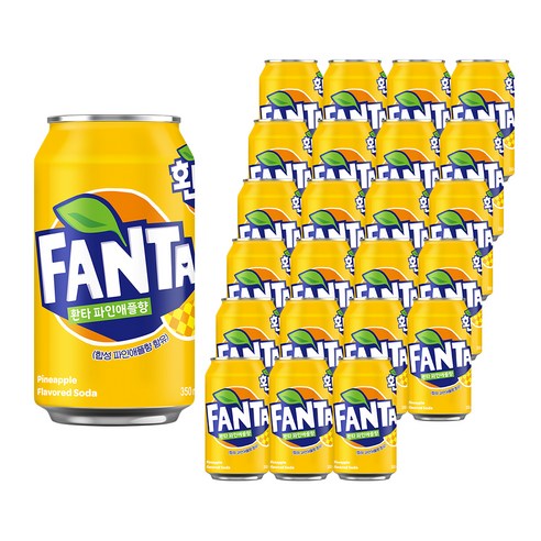 상큼함이 톡톡! 환타 파인애플 350ml: 일상에 활력을 불어넣는 마법 캔음료