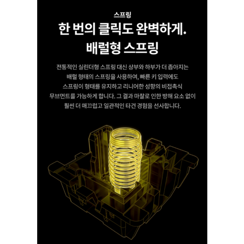 정숙함과 타건감의 완벽한 조화, 키크론 Cherry MX2A 저소음적축 키보드