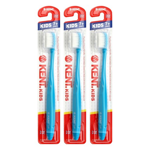 켄트 키즈 초극세모 칫솔, 블루, 1개입, 3개