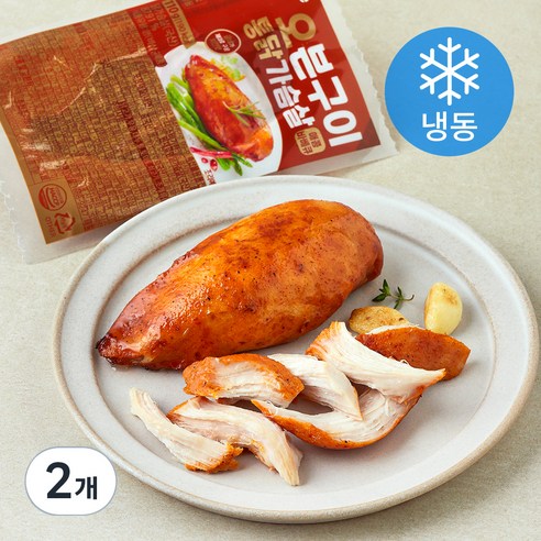 굽네 오븐구이 통닭가슴살 매콤바베큐 (냉동), 110g, 1개입, 2개