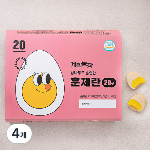 계림농장 참나무로 훈연한 훈제란 20구, 4개
