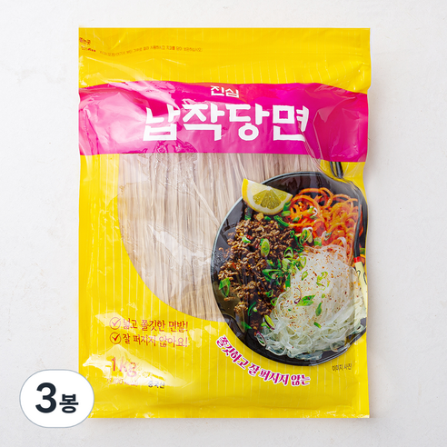 납작 당면, 1kg, 3개