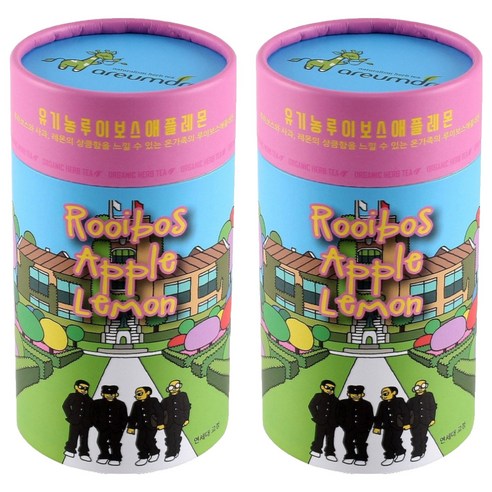 아름드레 세계속의 한국 지관 유기농 루이보스 애플레몬, 70g, 1개입, 2개