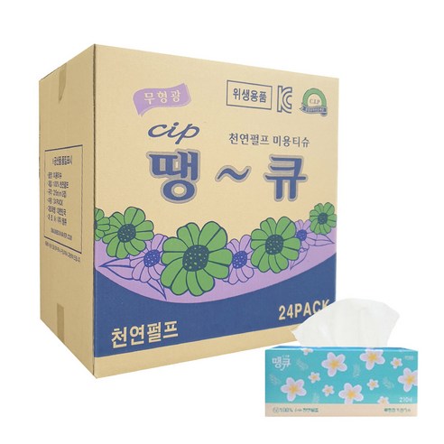 땡큐 미용티슈, 200개입, 24개