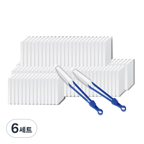 바스프 매직블럭 클리너 소형 50p + 집게 본품, 6세트