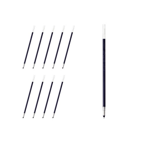 파이롯트 아크로볼 닥터그립 유성볼펜 리필심 0.7mm BVRF-8F, 블루, 10개