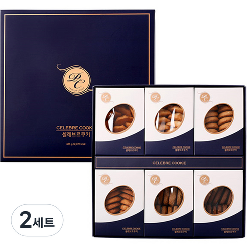 신라명과 셀레브르쿠키 선물세트, 485g, 2세트
