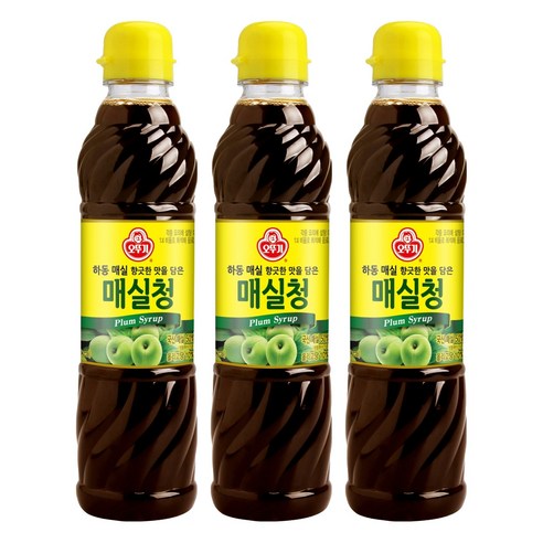 오뚜기 매실청, 660g, 3개