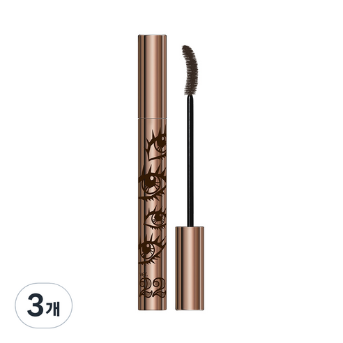 조성아22 동공미인 퍼펙트 롱앤컬 마스카라 6.5g, 브라운, 3개