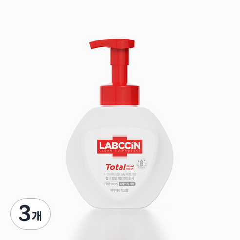 랩신 토탈 핸드워시 본품, 500ml, 3개