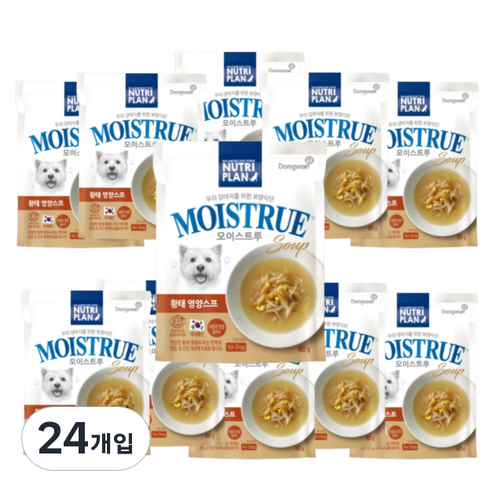 뉴트리플랜 모이스트루 강아지 황태영양스프, 황태, 60g, 24개입
