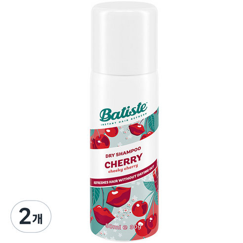 바티스트 드라이샴푸 체리, 2개, 50ml