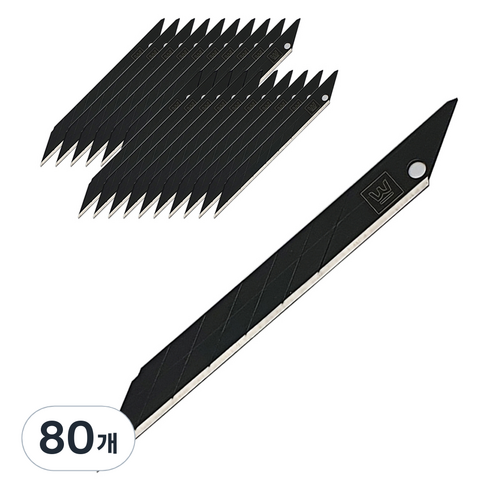 화신 커터날 30도 블랙 SK2H, 80개