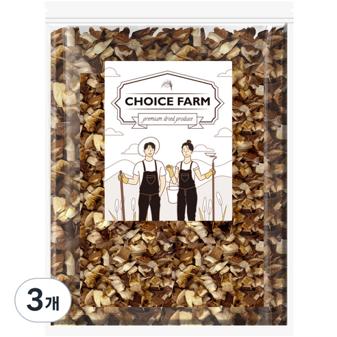 초이스팜 건표고버섯 표고칩, 3개, 300g