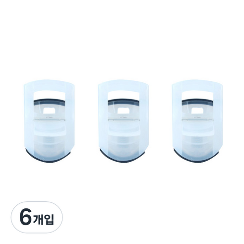 아리코 휴대용 미니 속눈썹 뷰러, 화이트, 6개입