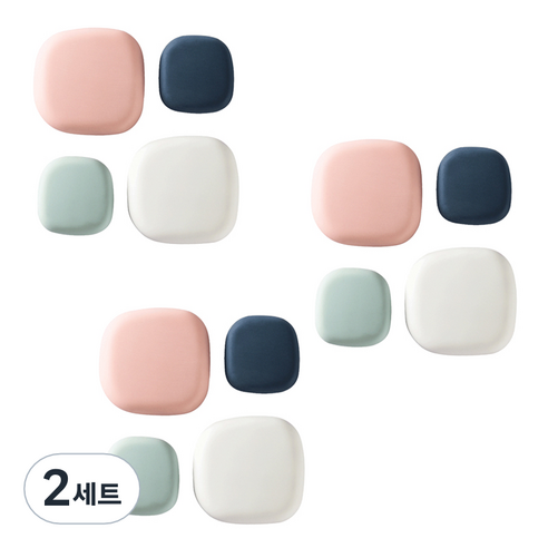 에버하우스 파스텔 문충격 방지패드 믹스 컬러 4종 x 3p, 2세트