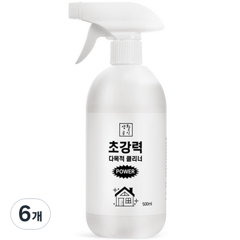 생활공식 초강력 다목적 세정 클리너, 500ml, 6개