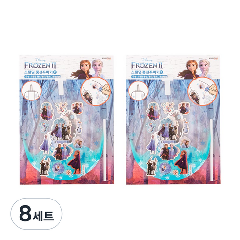 금홍팬시 겨울왕국2 스탠딩 풍선 꾸미기 세트 2탄, 혼합색상, 8세트