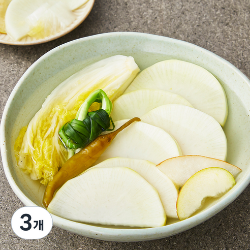 농가식품 동치미, 1.5kg, 3개