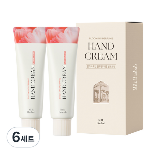 밀크바오밥 블루밍 퍼퓸 핸드크림 플로라부케 50g x 2p, 6세트