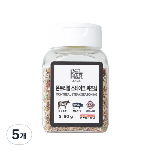 딜리셔스마켓 몬트리얼 스테이크 시즈닝 소형, 80g, 5개
