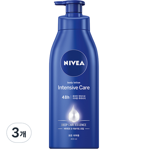 니베아 인텐시브 바디로션, 400ml, 3개