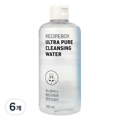 레시피박스 울트라퓨어 클렌징워터, 6개, 300ml