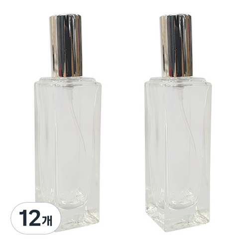 ABM 유리 향수공병 30ml, 실버 + 투명, 12개