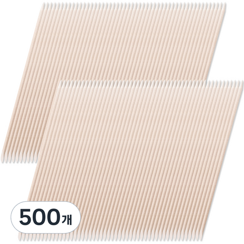 엘비아 네일 우드스틱, 500개, 오렌지