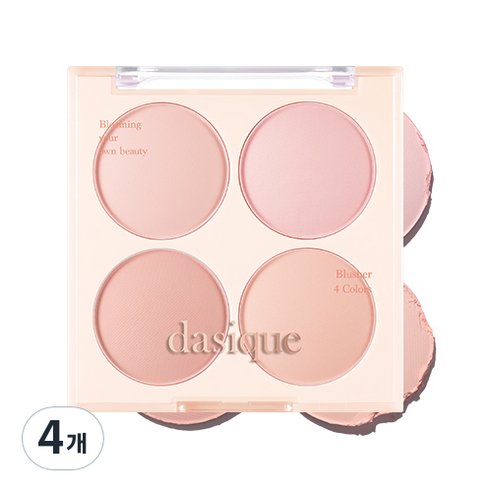 데이지크 블렌딩 무드 치크 16.8g, 09 아몬드 바닐라, 4개