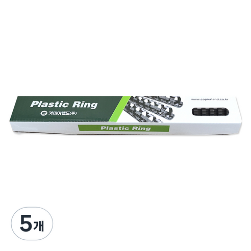 카피어랜드 플라스틱링 블랙 6mm 25p, 5개