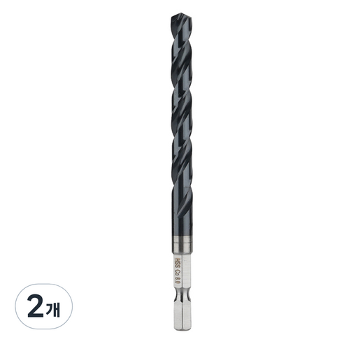 이엑스파워 이지 코발트 육각 드릴 M 8 EKD-80H, 2개