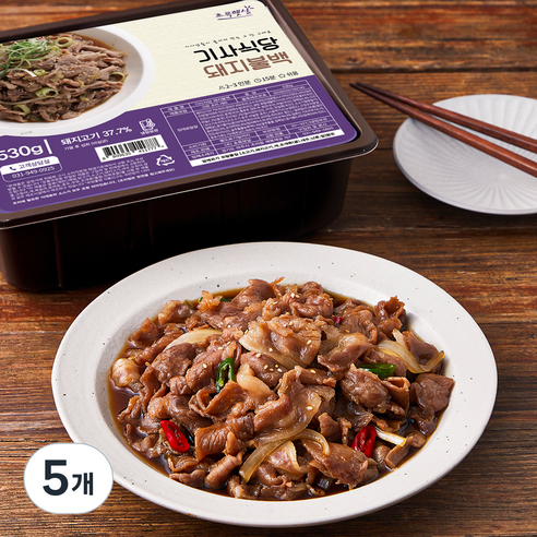 초록햇살 기사식당 돼지불백, 530g, 5개