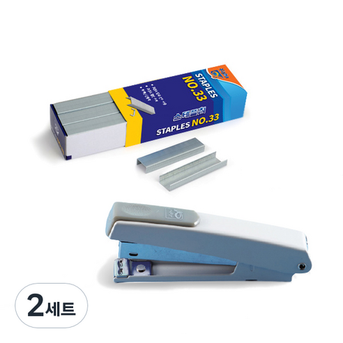 알파 스테플러 352 + 스테플러침 33호 세트, 랜덤발송(스테플러), 2세트