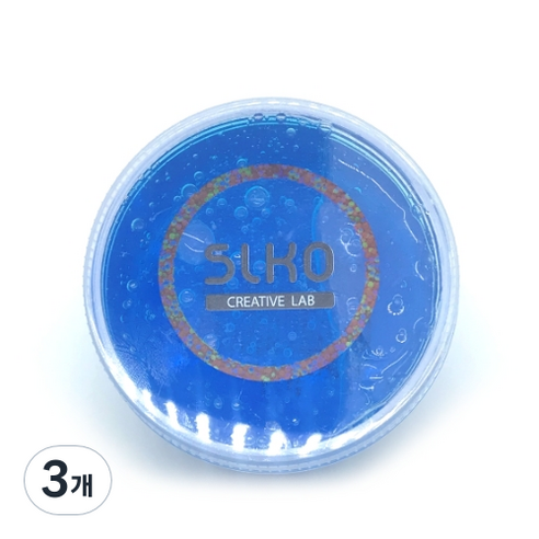 슬코 슬라임 베이스 210ml, 3개, 파랑