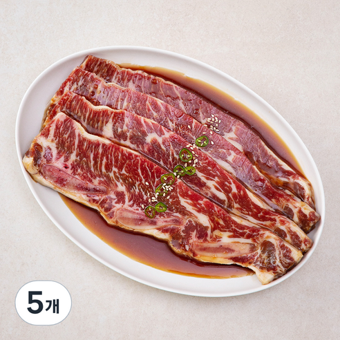 곰곰 양념 소 LA 갈비 (냉장), 1kg, 5개