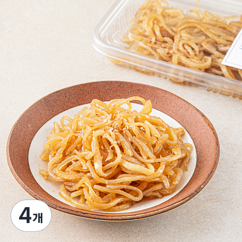 식탁위의사계 녹선 간장 버터 진미채 볶음, 110g, 4개