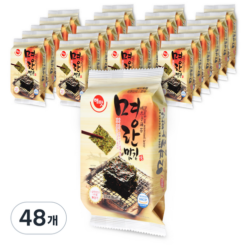 해맛 명란맛 도시락김, 6g, 48개