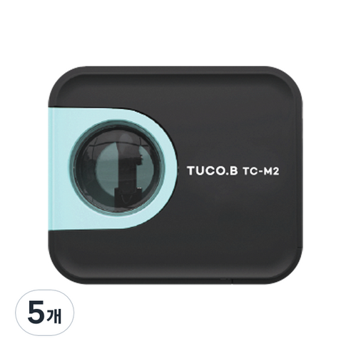 투코비 코마 휴대용 자동연필깎이 TC-M2, 민트, 5개