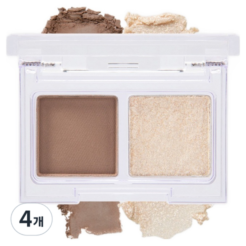 태그 글림 온 아이팔레트, 6호 뉴트럴 브라운, 4개