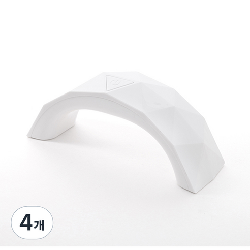 RB젤램프 LED 9W 미니 젤네일 램프, 화이트, 4개