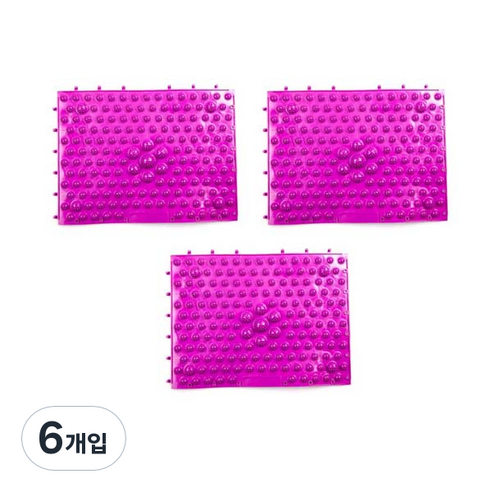 ABM 조립식 발지압매트, 6개, 퍼플