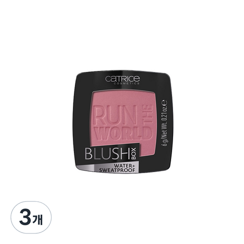 캐트리스 매트 글로우치크 블러쉬 박스 6g, 040호 베리, 3개