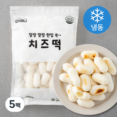 아끼니 치즈떡 (냉동), 1kg, 5개