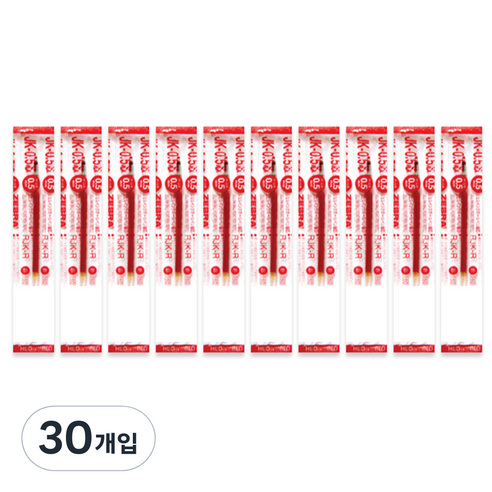 제브라 젤잉크 JK 리필심 0.5mm, 적색, 30개