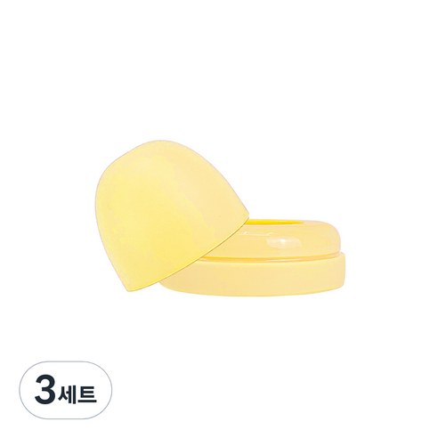 유비맘 시그니처 빨대컵 뚜껑세트, 3세트, 뚜껑+스크류(링), 바나나